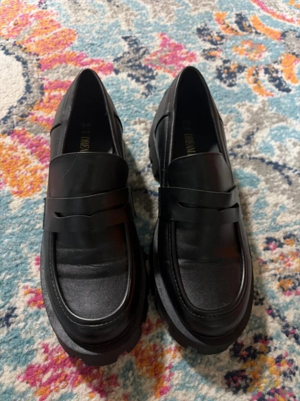 Black loafers